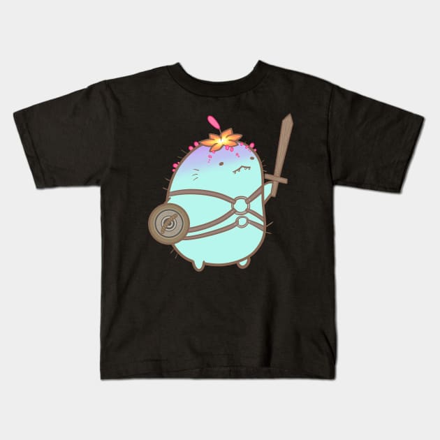 Guild Wars 2- Trained Blue Choya Kids T-Shirt by CaptainPoptop